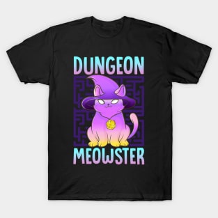 Dungeon Meowster Tabletop Gamer T-Shirt